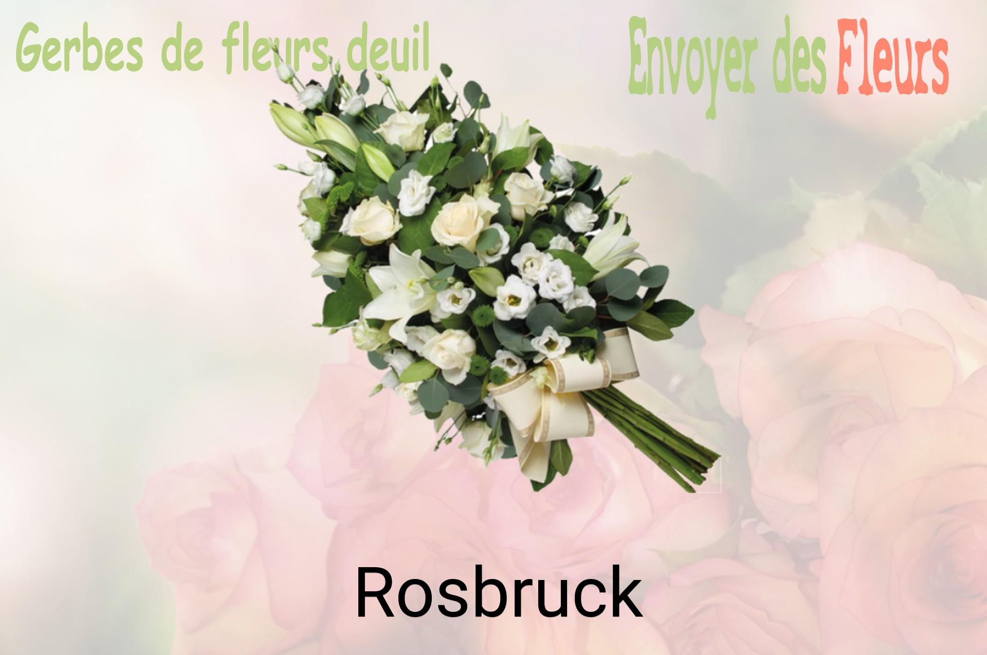 Gerbe de fleurs de deuil livrée à Rosbruck